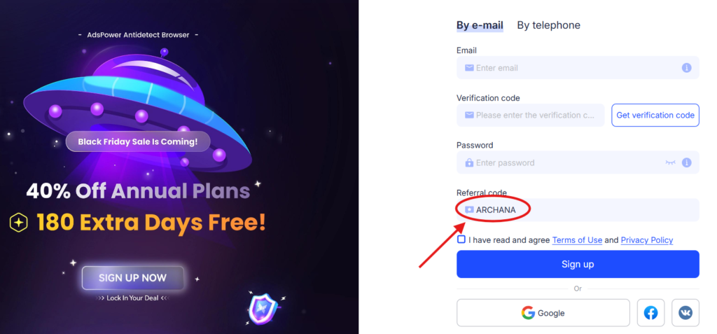 AdsPower Referral Code ARCHANA: Exclusive 10% Signup Discount