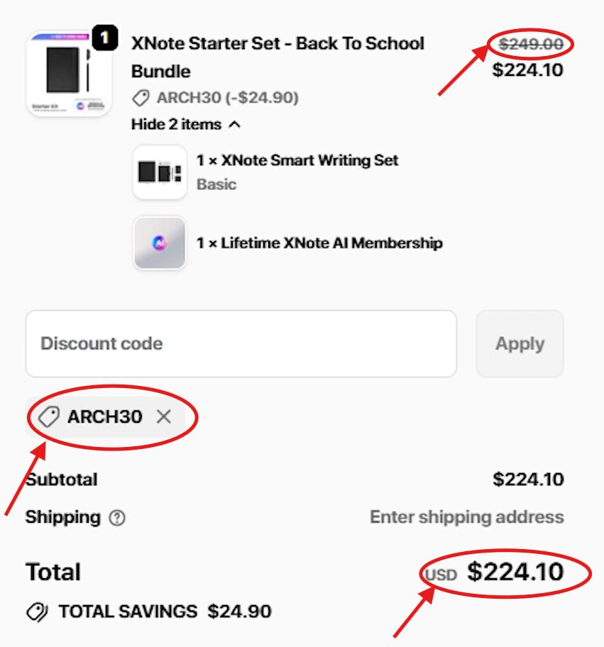 XNote AI Coupon Code “ARCH30” – Get 15% Discount Instantly
