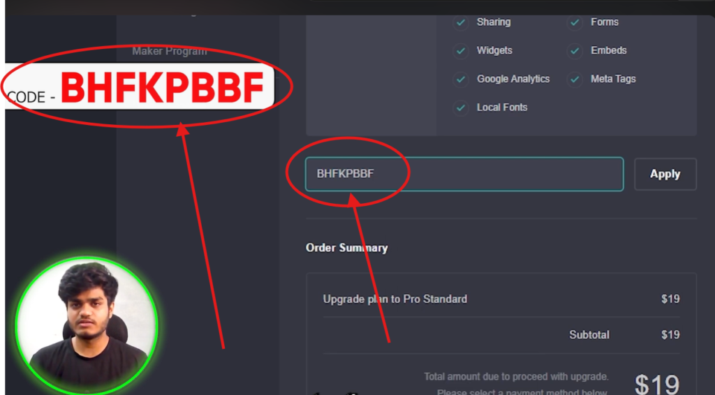 Carrd Referral Code “BHFKPBBF” – Get Exclusive 10% Discount on Subscription Plan
