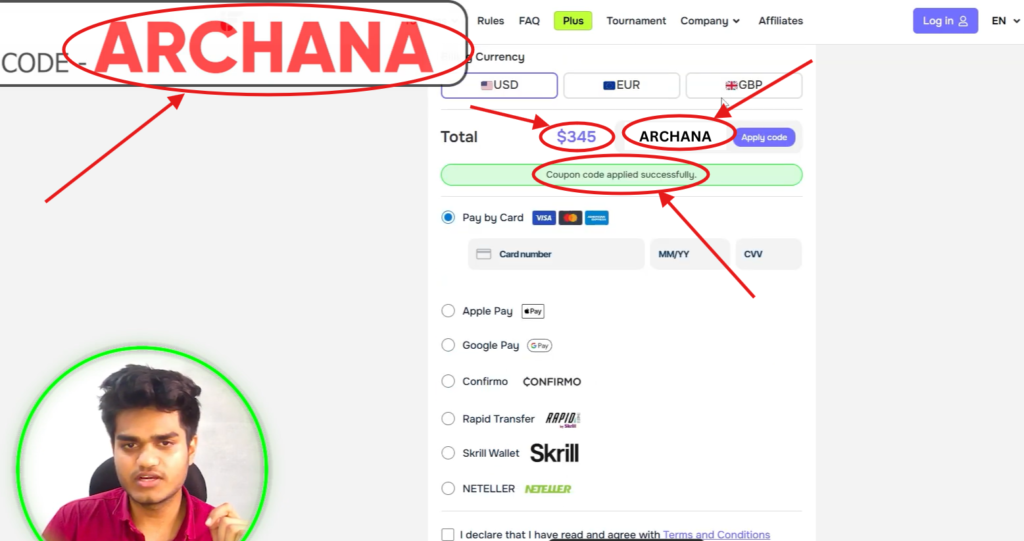 InstantFunding Promo Code “ARCHANA” – Unlock 10% Off On Trading Fees