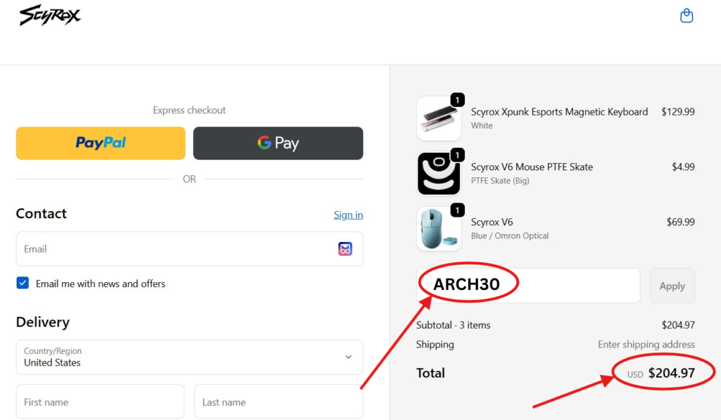 Scyrox Discount Code “ARCH30” – Flat 10% Off on Gaming Mice & Accessories