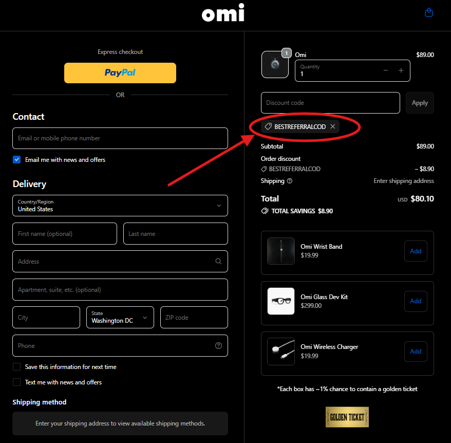 Omi Discount Code “BESTREFERRALCOD” – Flat 10% Off on AI Wearable & Smart Assistant Purchase