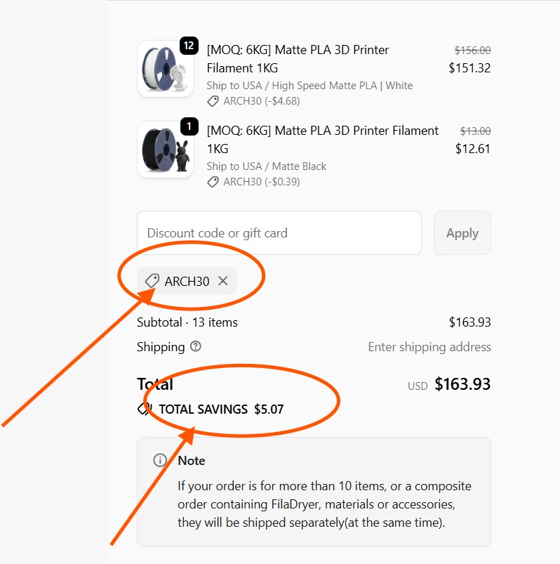 SUNLU Discount Code “ARCH30” – Enjoy 10% Off on Filament, Resin & Accessories