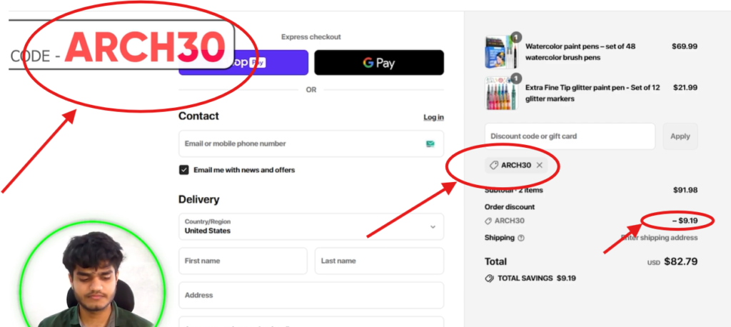 Artistro Coupon Code "ARCH30" – Unlock 10% Off on Your Purchase Today