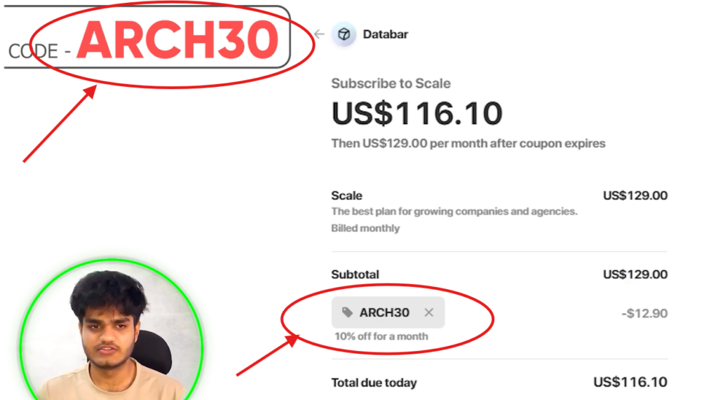 Databar AI Promo Code "ARCH30" – Get 10% Off On Subscription Plan