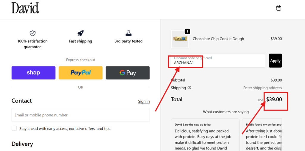 DavidProtien Discount Code