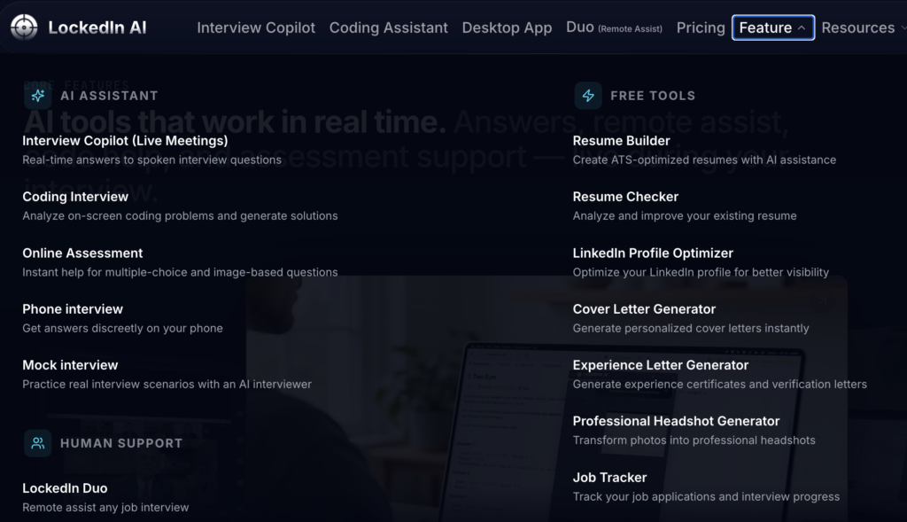 Key Features of Lockedin AI