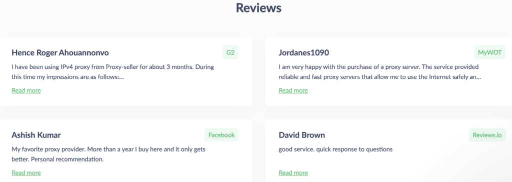 Proxyseller Reviews From Users