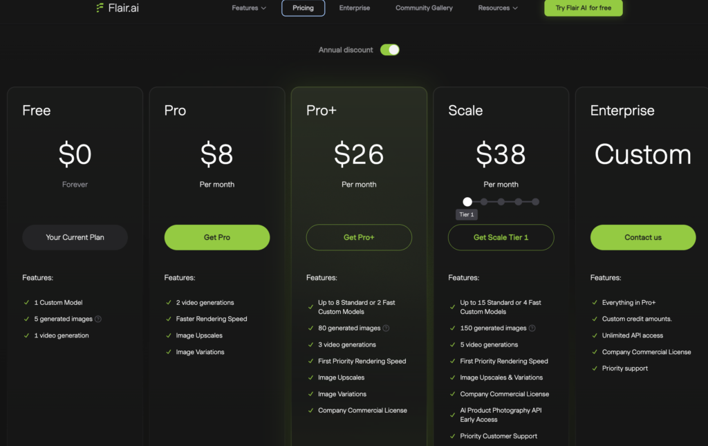 Flair AI Pricing Plans