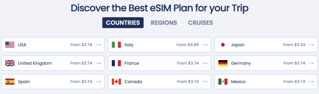 GigSky Pricing & Data Plans