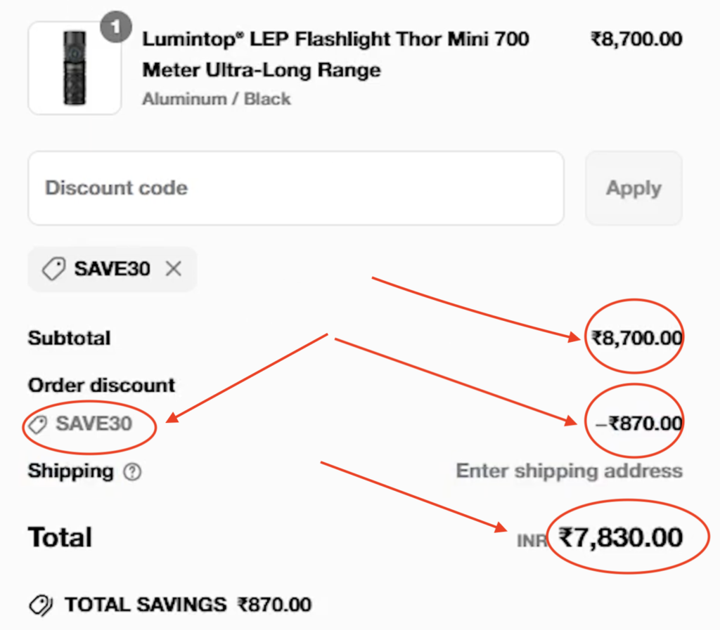 How to Use Lumintop Discount Code “SAVE30” to Save 10% (Step-by-Step Guide)