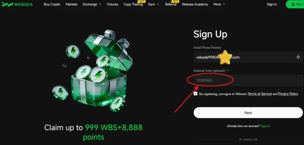 How to Get Websea Referral Code “11087445” to Get 10% Off (Step-by-Step Guide)