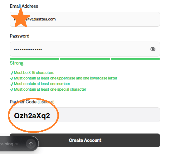 FXTRADING Partner Code