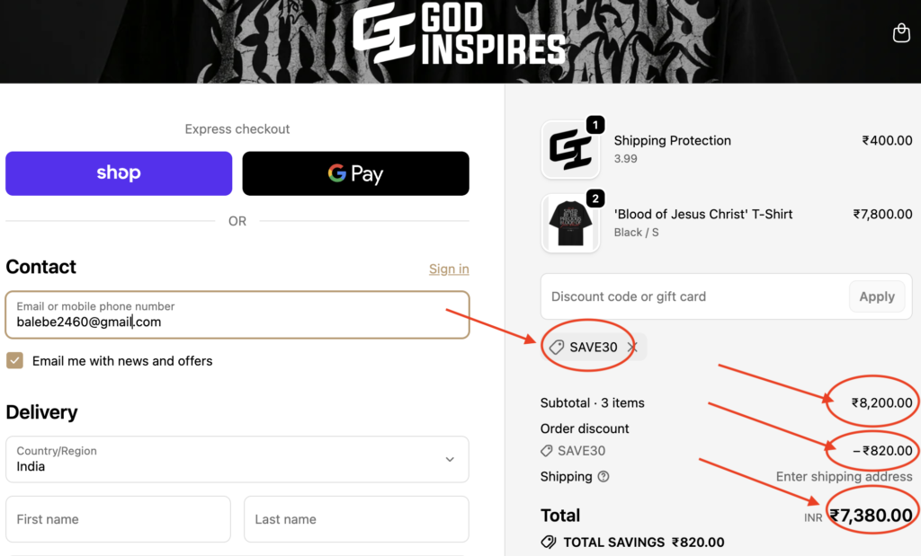 How To Use God Inspires Discount Code “SAVE30” to Save 10% (Step-by-Step Guide)